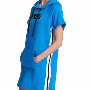 DKNY Sport Logo Hoodie Dress